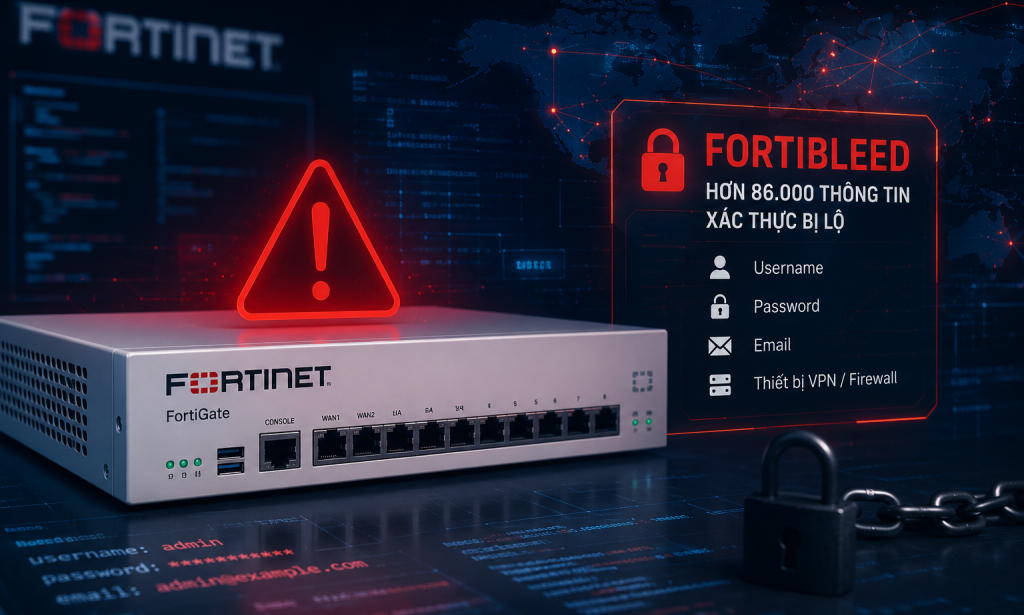 Hơn 86.000 thông tin xác thực Fortinet xuất hiện trong dữ liệu FortiBleed